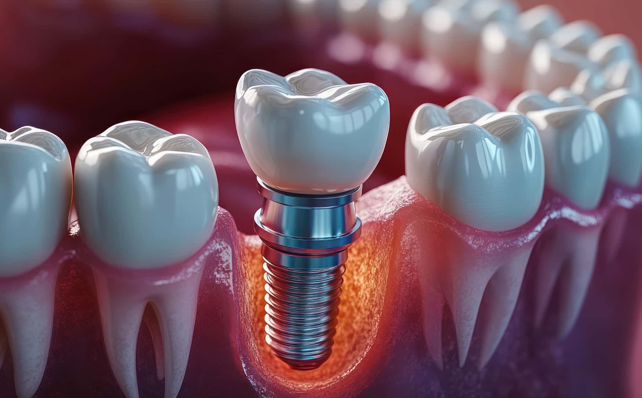 インプラント周囲炎のイメージ